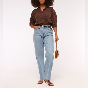 Abercrombie & Fitch Curve Love 10S Blue Boyfriend Jeans